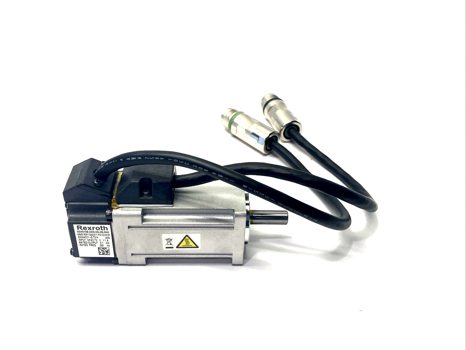 Bosch Rexroth R911344211 Servo Motor 3Ph 0.1 kW MSM019B-0300-NN-M5-MH0 - Maverick Industrial Sales