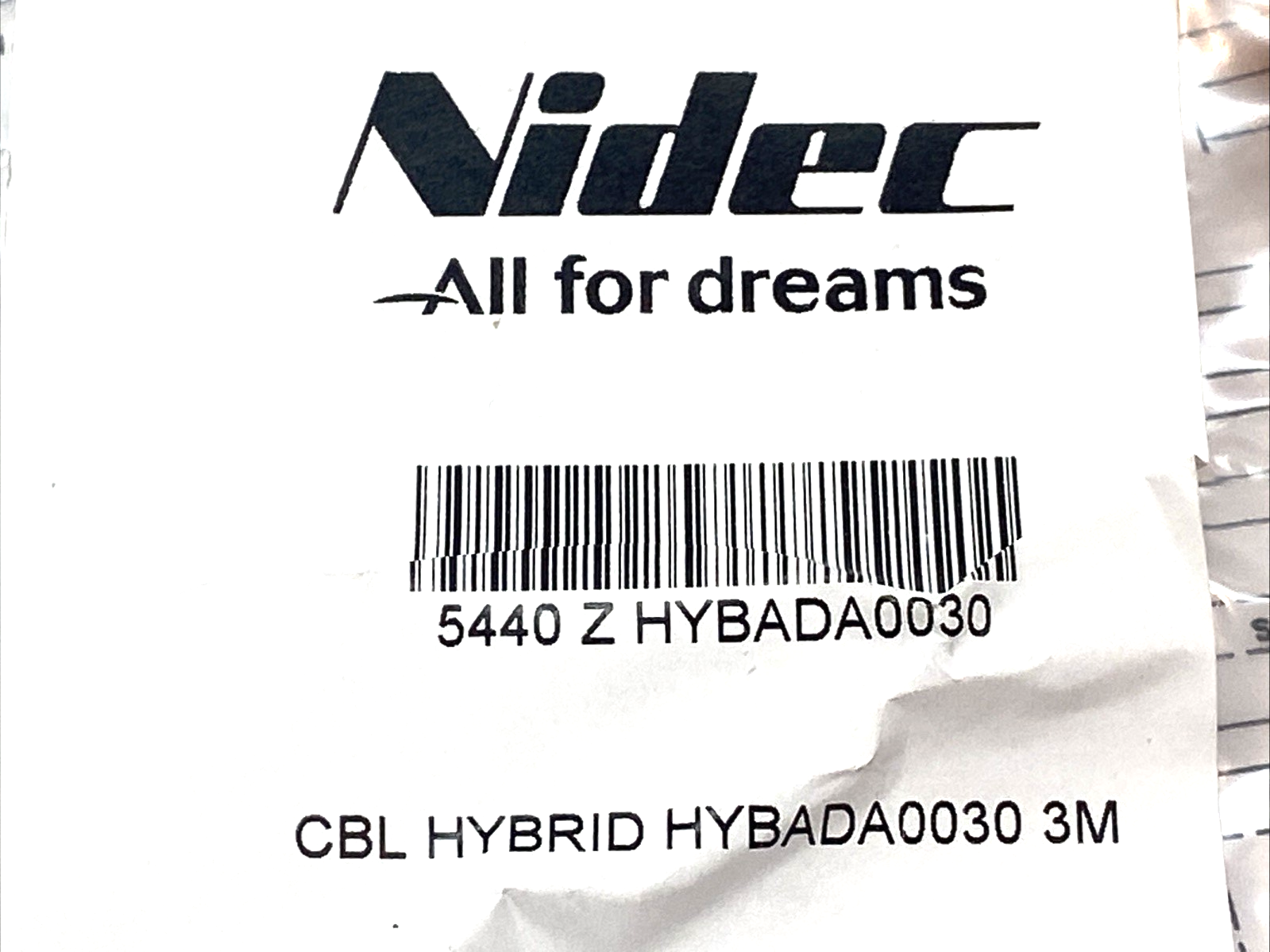 Nidec HYBADA0030 Hybrid Servo Cable Size 1 for Digitax HD M75x 13A 3m - Maverick Industrial Sales
