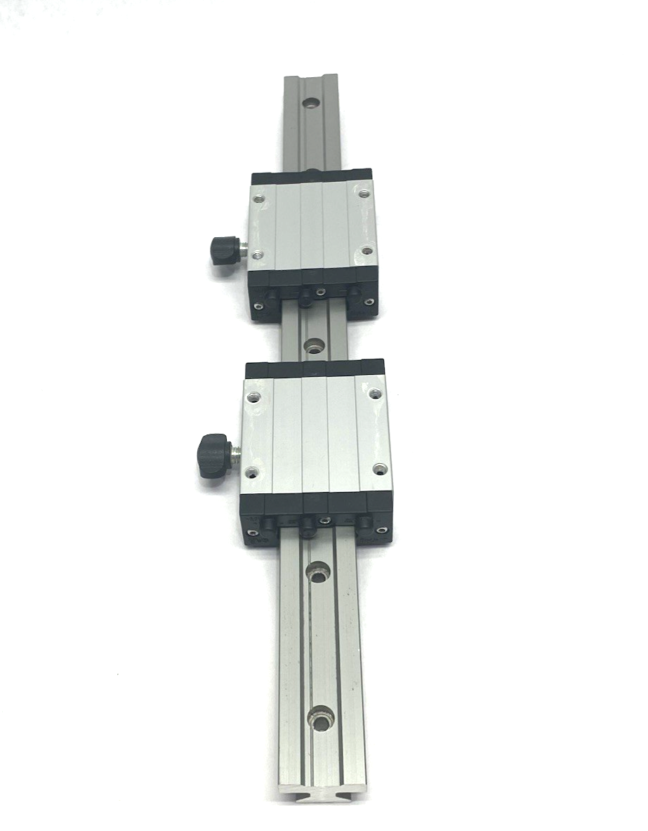 igus TW-01-20-HKA drylin® T Standard Carriage 2x with Hand Clamp, 16-1/8" Rail - Maverick Industrial Sales