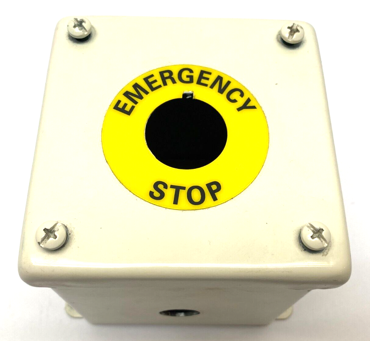 Hoffman E1PBXM Extra Deep Emergency Push Button Enclosure White - Maverick Industrial Sales