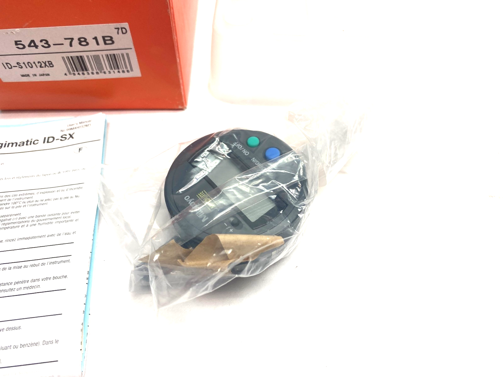 Mitutoyo 543-781B ABSOLUTE Digimatic Indicator ID-S1012XB 12.7mm RangeNO BATTERY - Maverick Industrial Sales