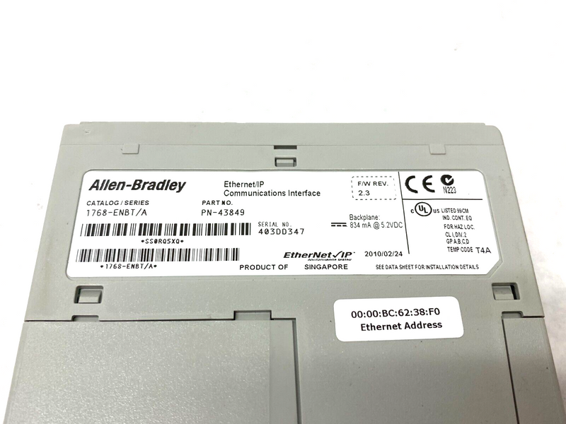 Allen Bradley 1768-ENBT Ser. A EtherNet/IP Communication Interface Module - Maverick Industrial Sales