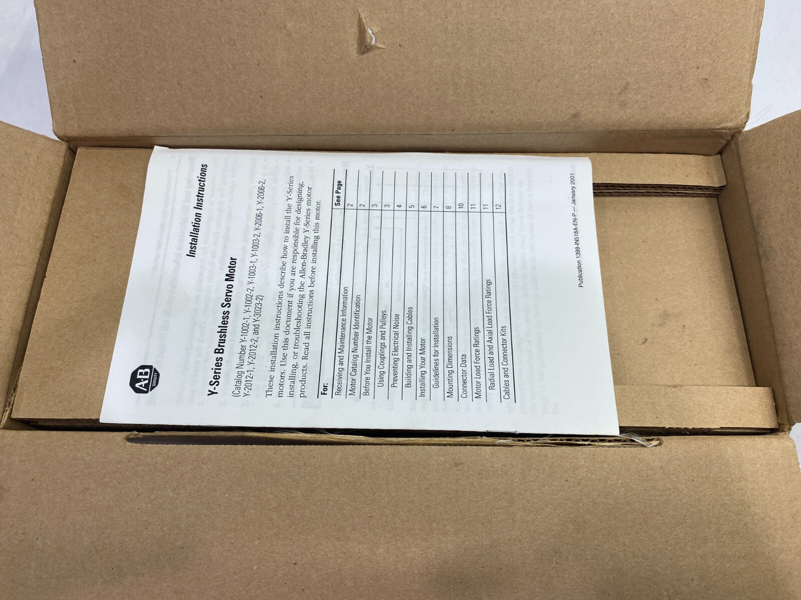 Allen Bradley Y-2012-2-H04AA Ser. B Brushless Servo Motor Y-Series - Maverick Industrial Sales