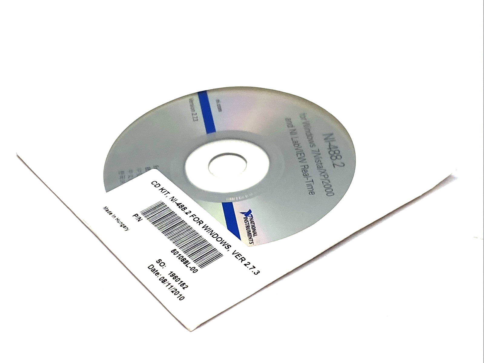 National Instruments 501088L-00 VER. 2.7.3 CD Kit NI-488.2 - Maverick Industrial Sales