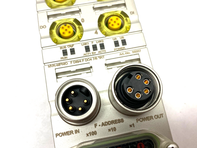 Murrelektronik 55557 Compact I/O Module MVK-MPNIO F DI8/4 F DO4 7/8" IRT - Maverick Industrial Sales