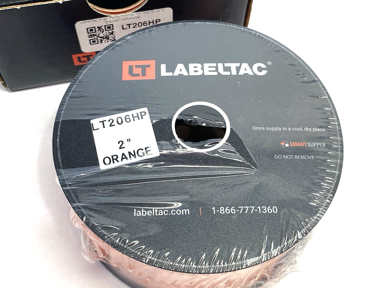 LT206HP | LabelTac Pro Model High Perf. 10 Year Vinyl Label Orange, 2"x 150'/ Roll - New – Open box - Maverick Industrial Sales