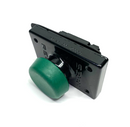 Rees 00662-003 Momentary Plunger Pushbutton Green 2.25" NC/NO Contacts - Maverick Industrial Sales