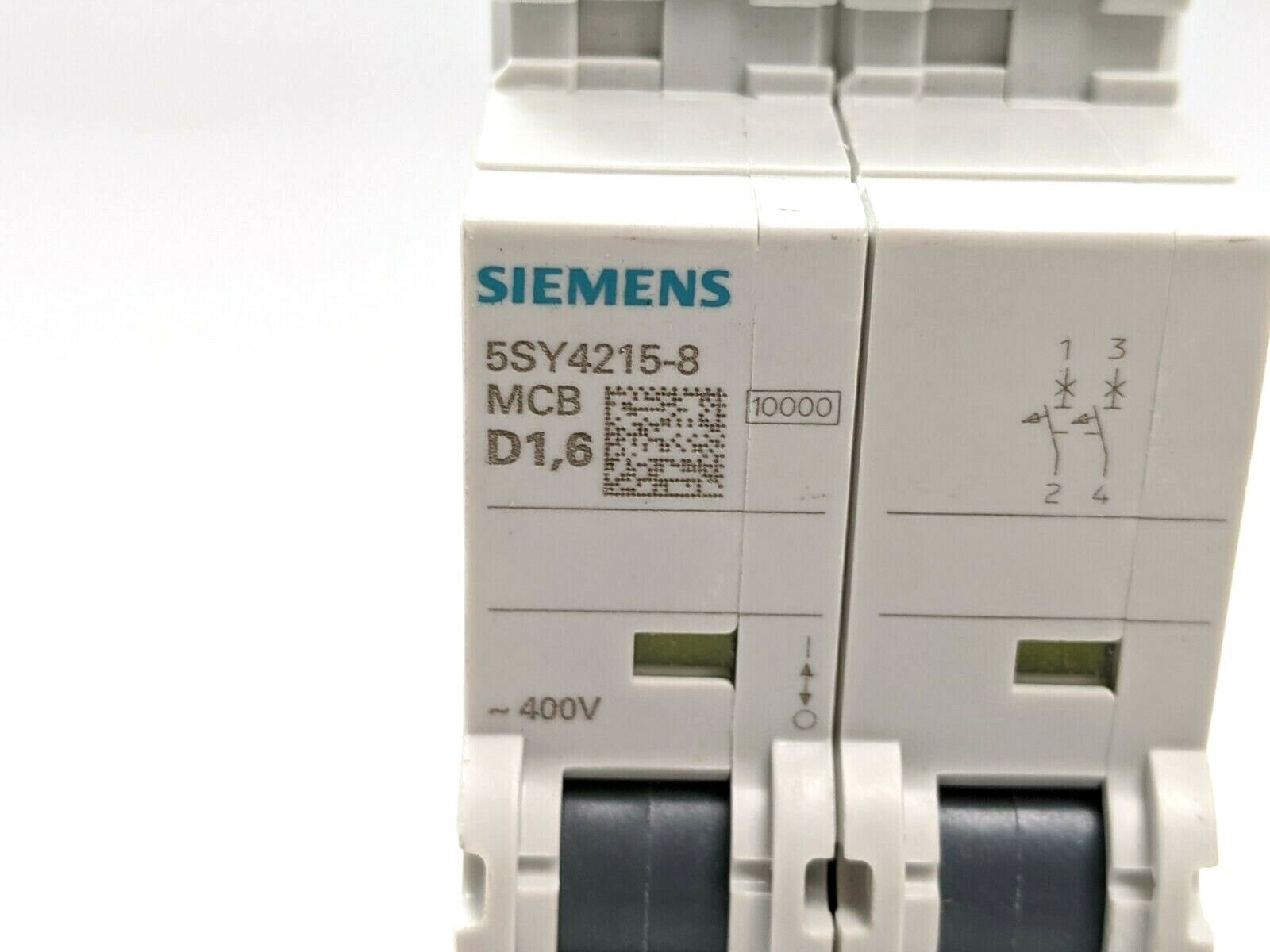 Siemens 5SY4215-8 Miniature Circuit Breaker 2 Pole 1.6 Amp - Maverick Industrial Sales