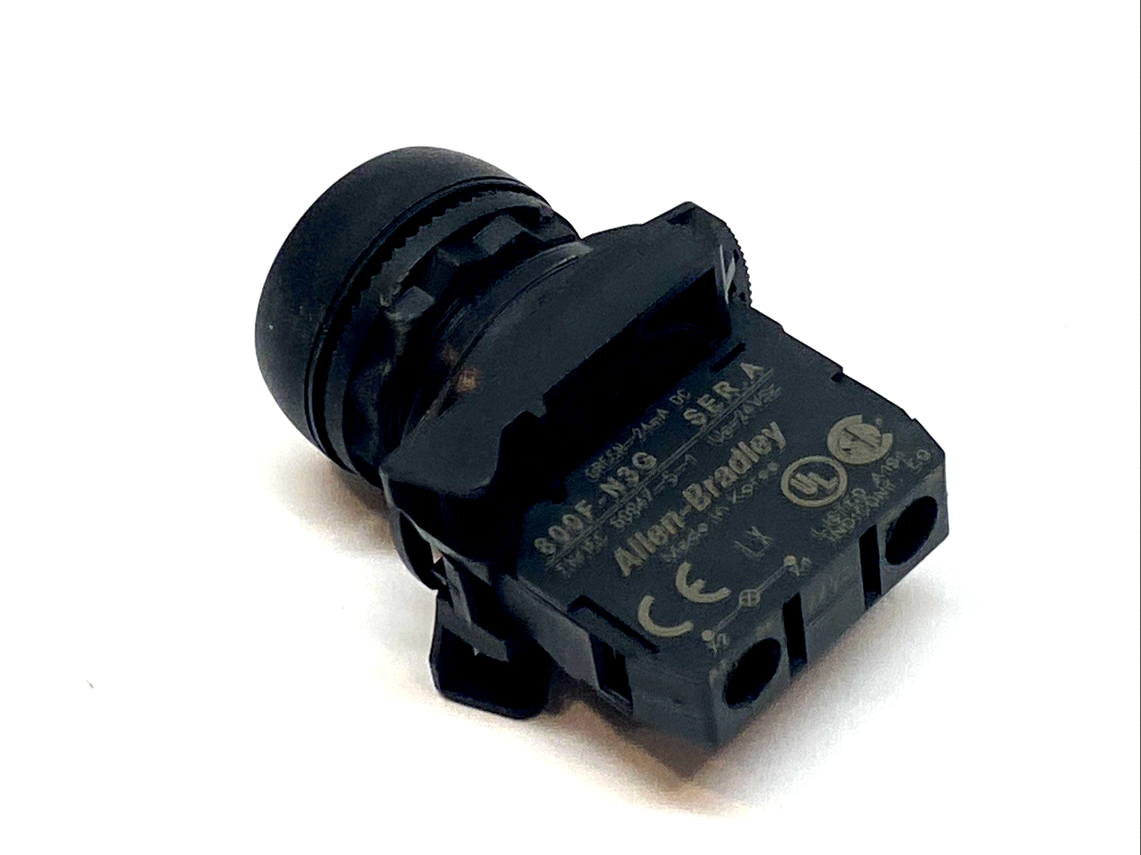 800FP-LF3 | Allen-Bradley Green 22Mm Illuminated Push Button W/ 800F-N3G 24V LED - Used - Maverick Industrial Sales