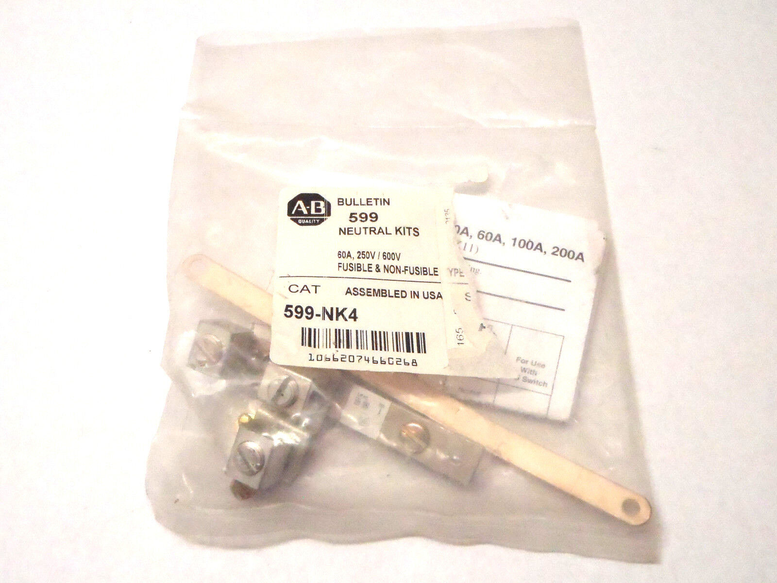 Allen Bradley 599-NK4 Neutral Kit for 1494H Safety Switches - Maverick Industrial Sales