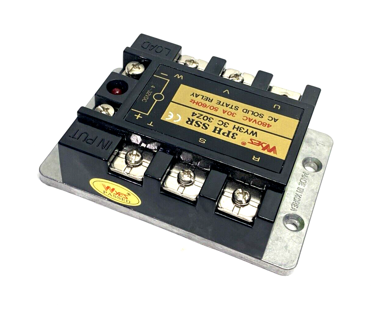 Wyes WY3H 3C 30Z4 AC Solid State Relay 580VAC 30A 4-32VDC WY3H3C30Z4 - Maverick Industrial Sales