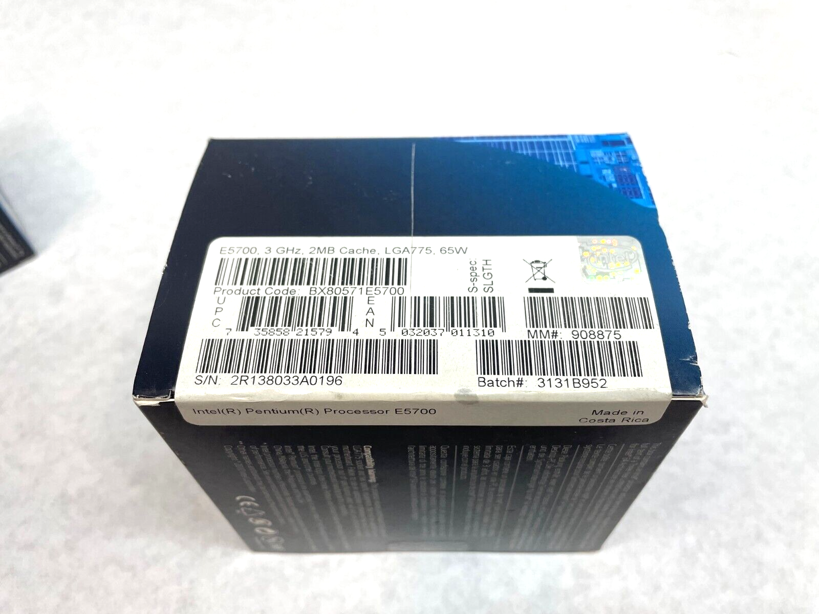 Intel E5700 LGA775 Pentium Processor, CPU, 3 GHz, 2MB Cache, BX80571E5700, SLGTH - Maverick Industrial Sales