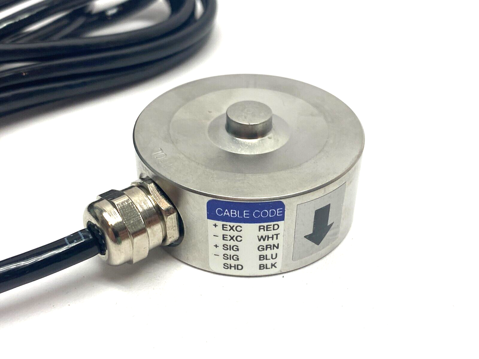 CAS MNC-100L Miniature Pancake Load Cell 100kgf Capacity LLBMNC104G000000 - Maverick Industrial Sales
