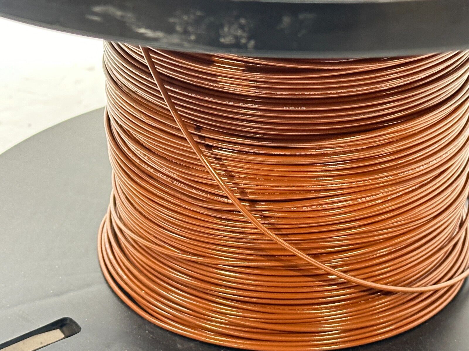 Judd Wire 454-0200-000 18AWG Style 1430 XLPVC 3000ft Spool 340ft REMAINING - Maverick Industrial Sales