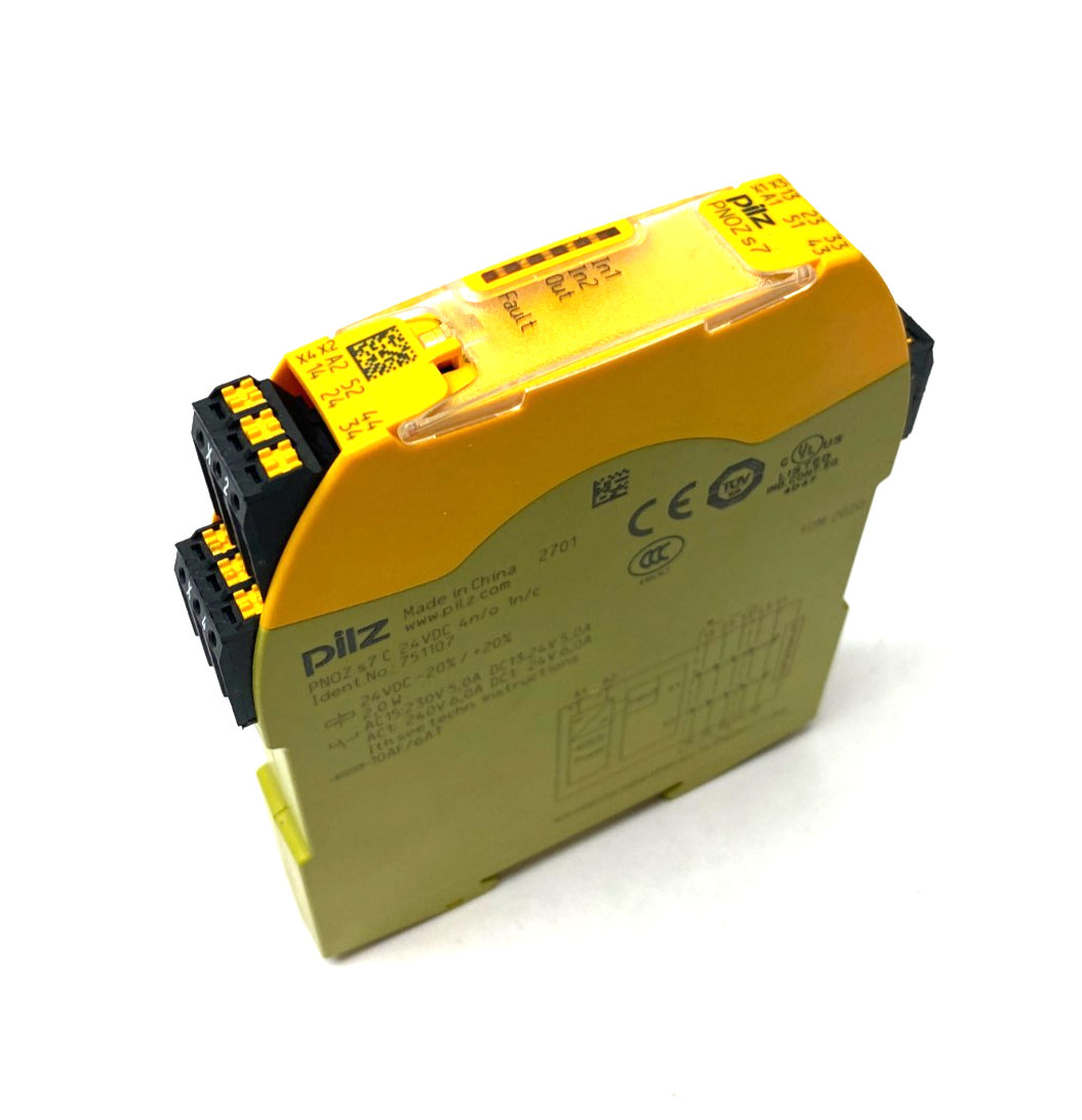 Pilz PNOZ s7 C 24VDC 4 n/o 1 n/c Sigma Contact Expansion Safety Relay 751107 - Maverick Industrial Sales