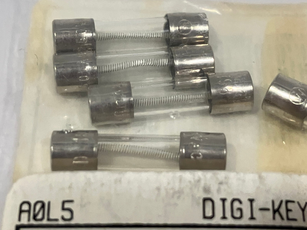 WK4841-ND | Littlefuse Fuse T-LAG 500mA 250V 5X20mm LOT OF 9 - New – Open box - Maverick Industrial Sales