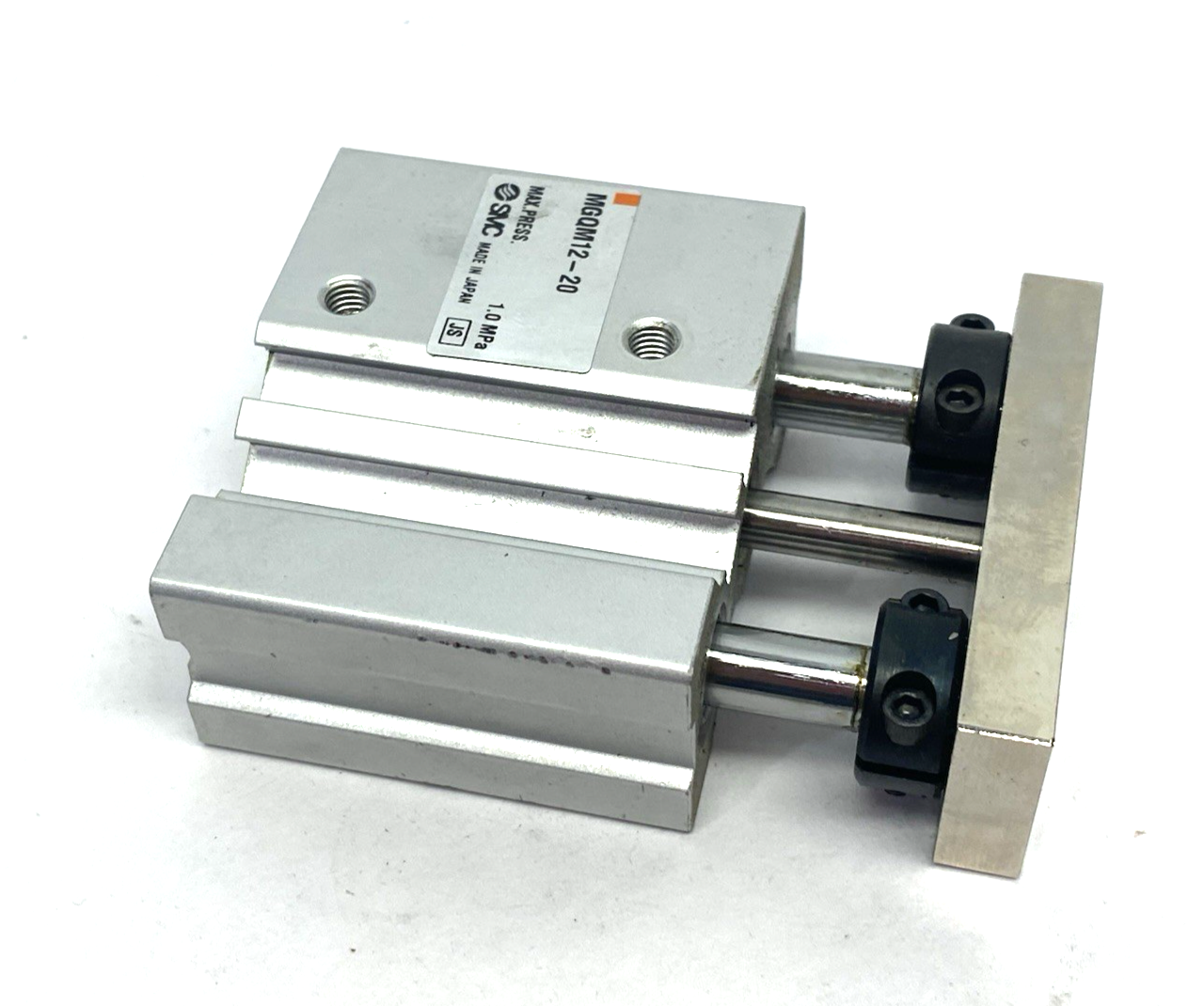 SMC MGQM12-20 Guided Compact Pneumatic Cylinder, 12mm Bore, 20mm Stroke - Maverick Industrial Sales
