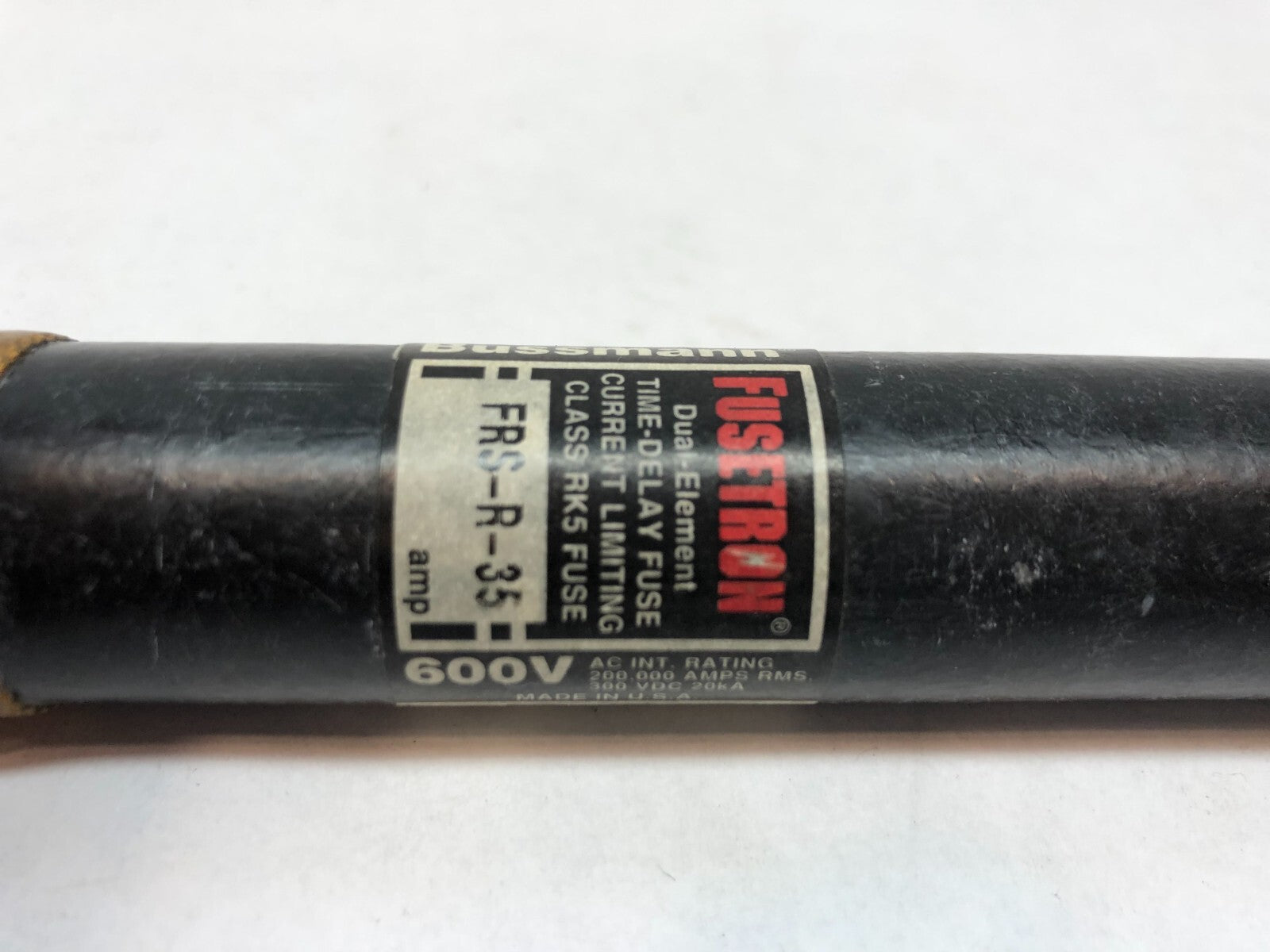 Bussman Fusetron FRS-R-35 Dual-Element Time Delay Fuse, 35A - Maverick Industrial Sales