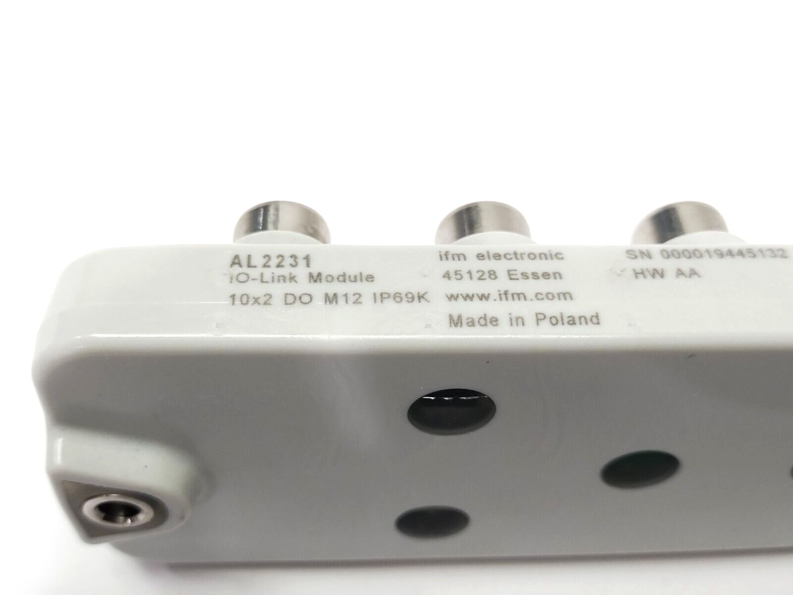 ifm AL2231 IO-Link Compact Line Module, IO-Link Module 10x2 DO M12 IP69K - Maverick Industrial Sales