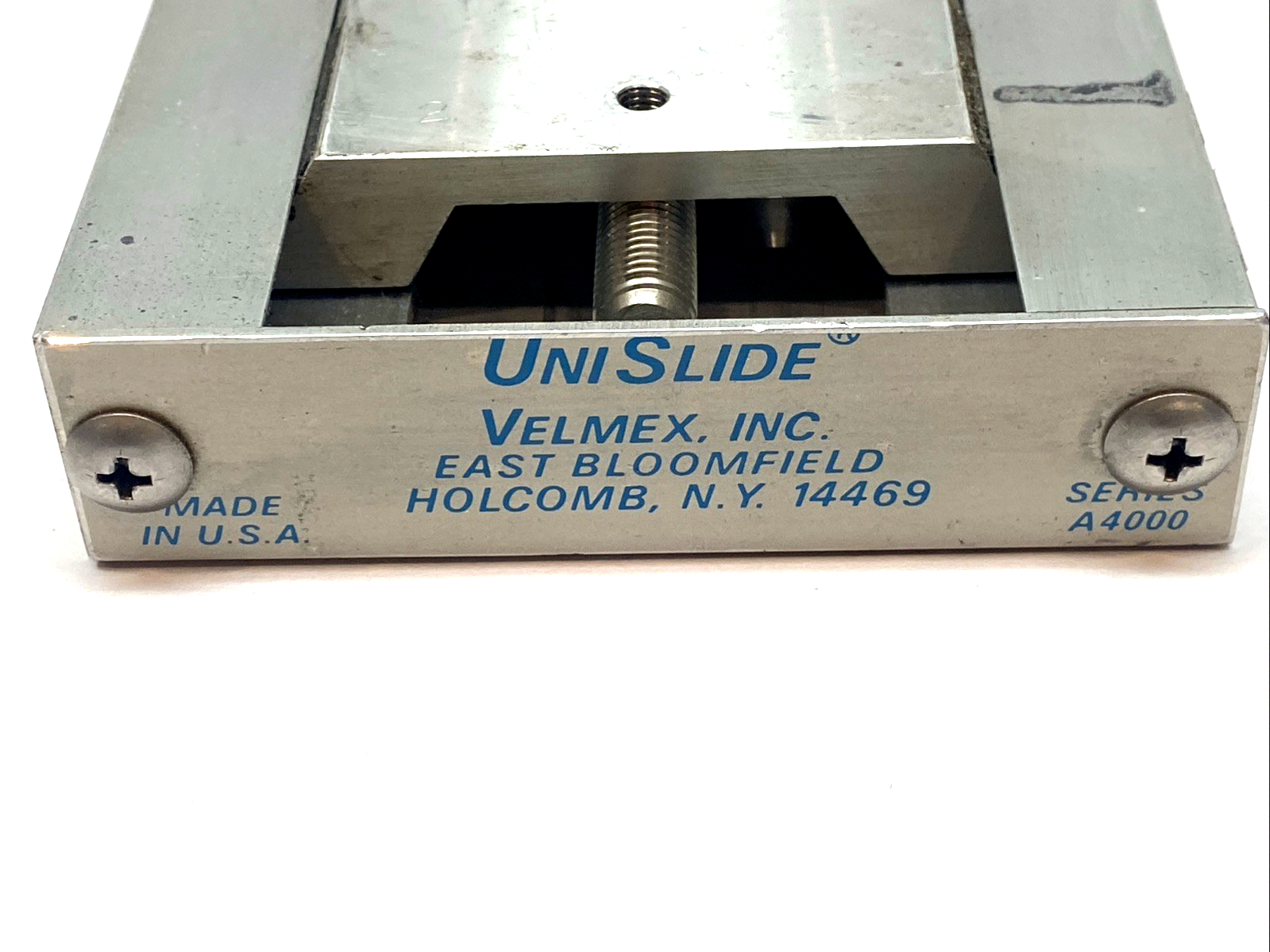 Velmex UniSlide A4000 Series Linear Slide Stage Manual Positioner Assembly - Maverick Industrial Sales