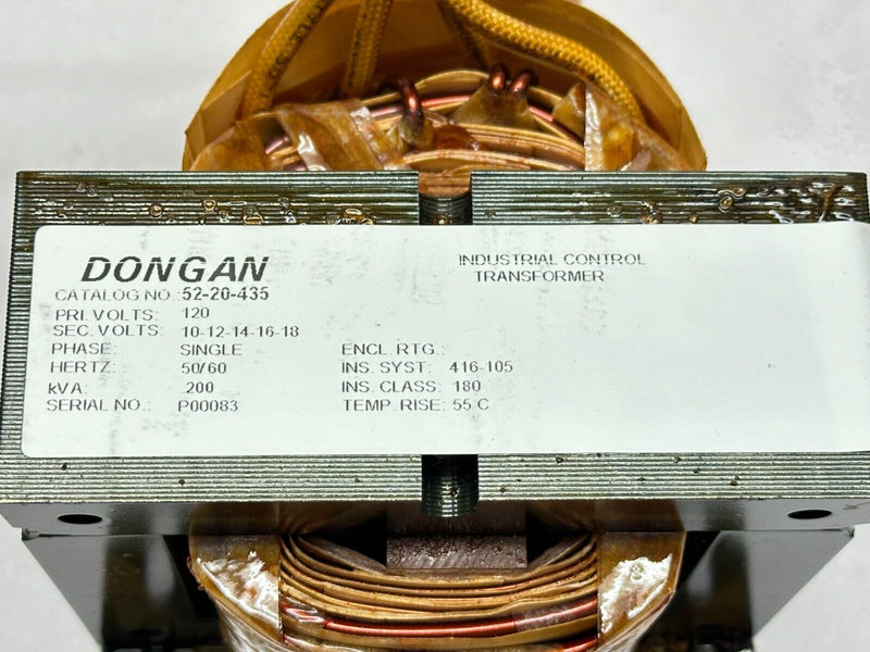 Dongan Electric 52-20-435 Single Phase Step Down Transformer 50/60HZ .200kVA - Maverick Industrial Sales