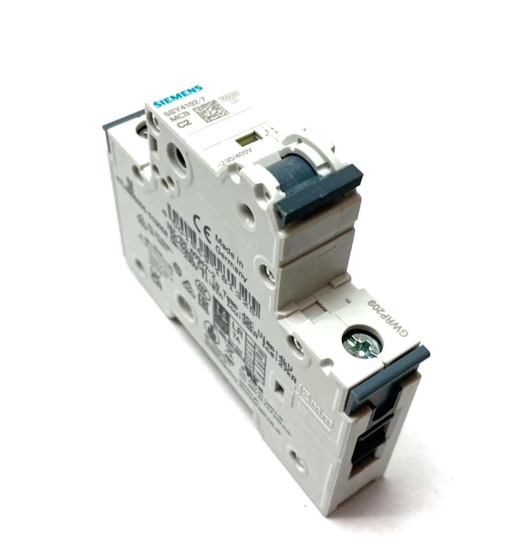 Siemens 5SY4102-7 Miniature Circuit Breaker 1-Pole MCB C2 - Maverick Industrial Sales