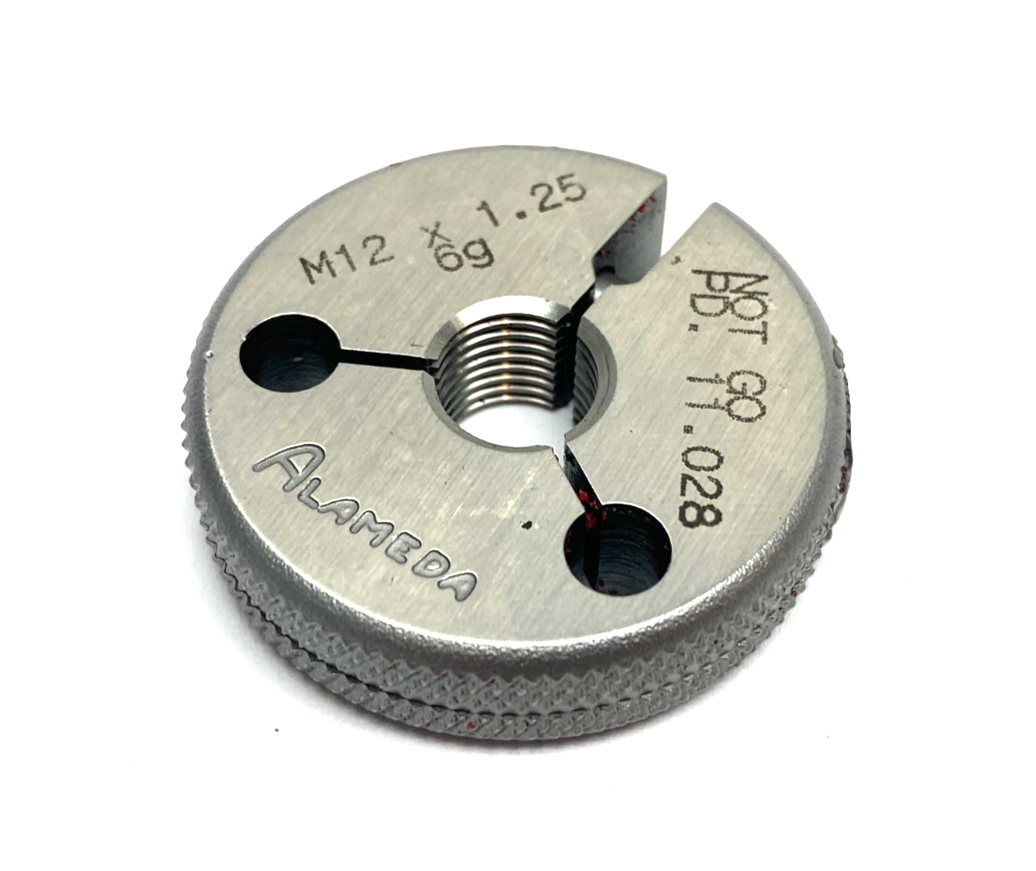 Alameda M12 x 1.25-6G Threaded Ring Gauge NOT GO PD 11.028 - Maverick Industrial Sales