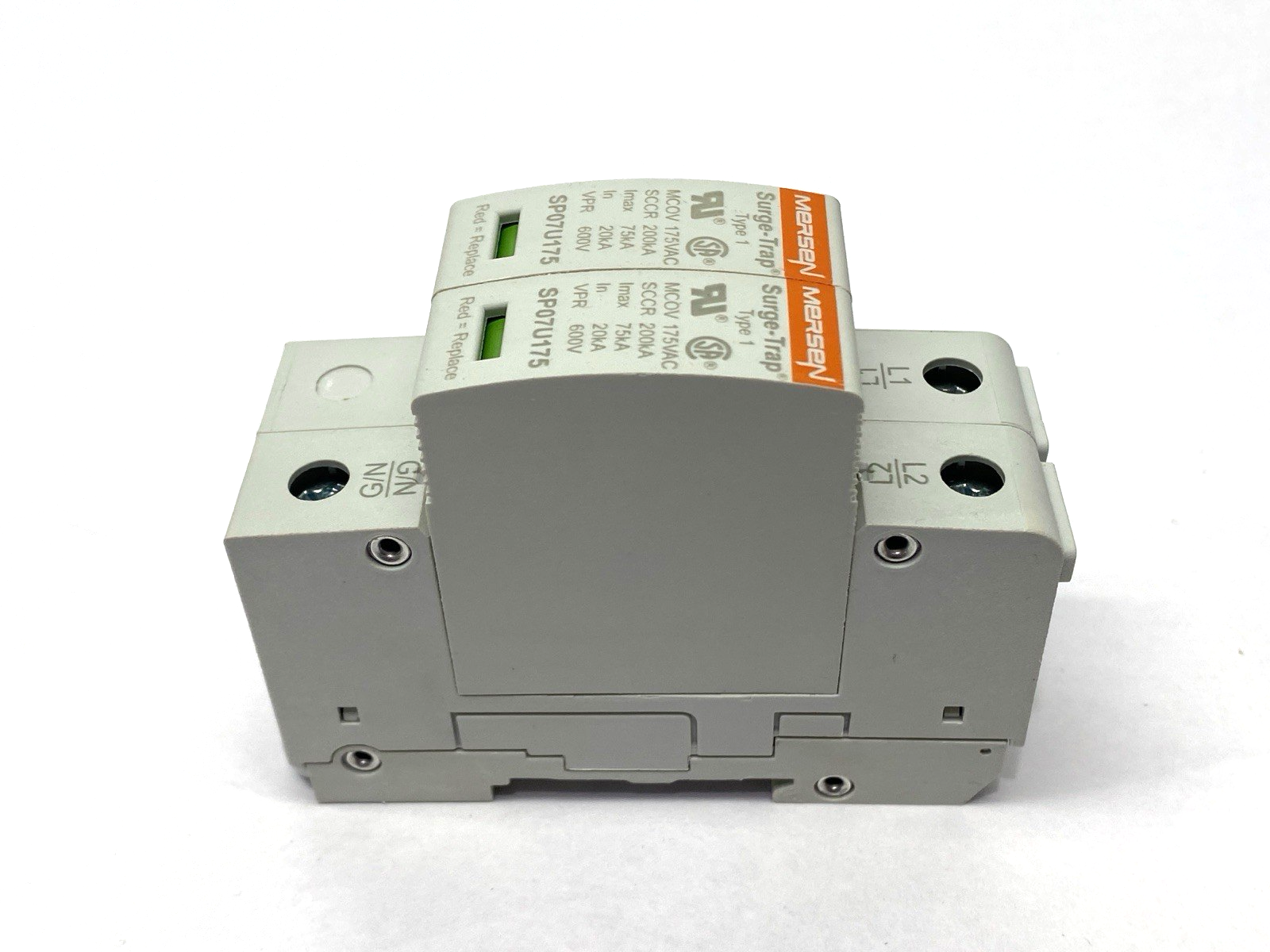 STP240S07 | Mersen Surge Trap Pluggable Protective Device 240/120V - New – Open box - Maverick Industrial Sales