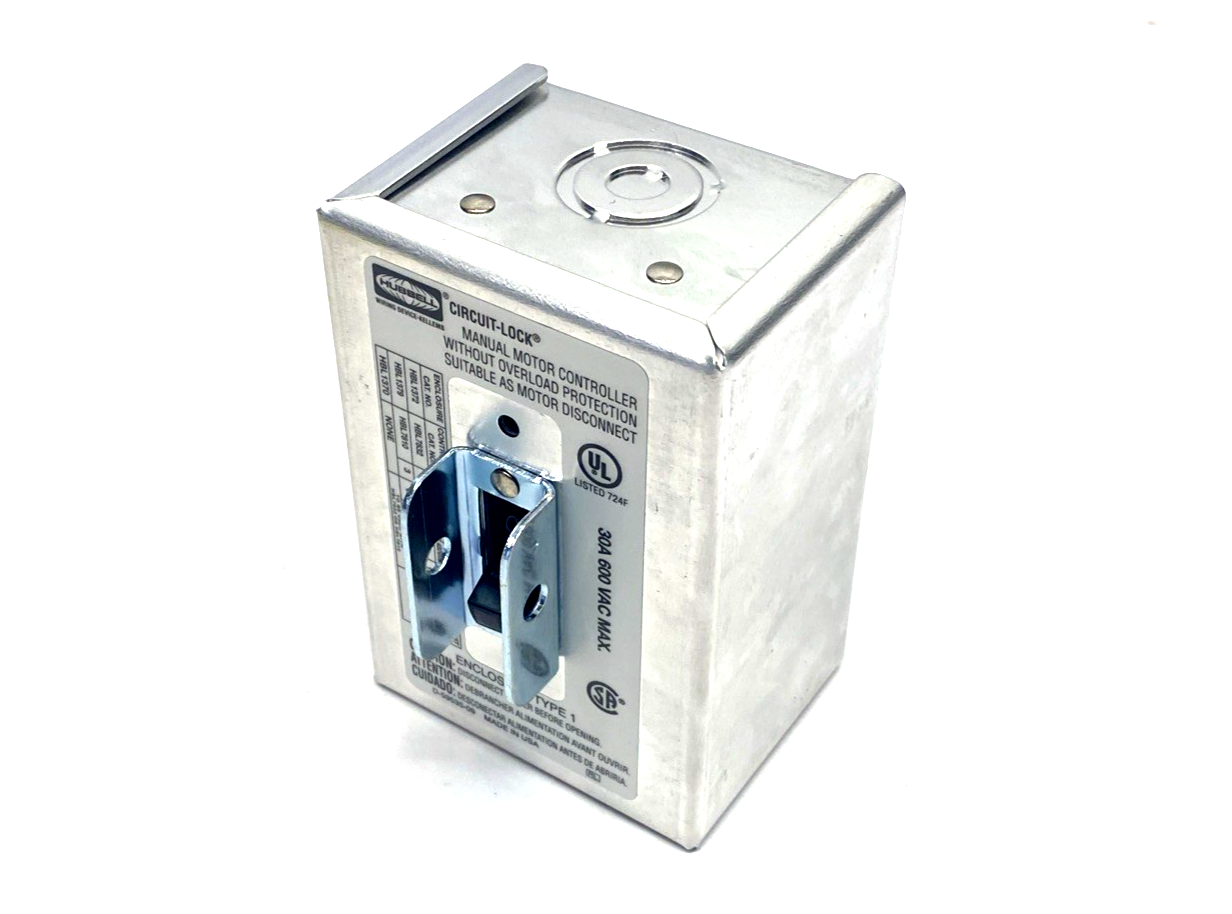 HBL1389 | Hubbell Manual Motor Switch, 30A, 3P, 3-Phase D - New - Maverick Industrial Sales