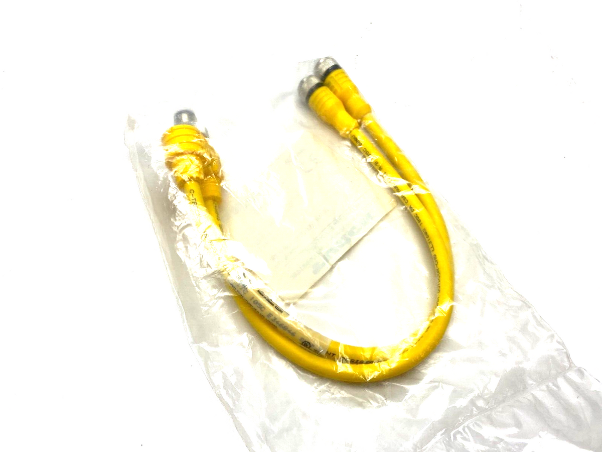 YBZ2-FSM4.4/2RKC4T-0.3/0.3/S1587, U2-08011 | Turck YBZ2-FSM4.4/2RKC4T-0.3/0.3/S1587 Splitter Cordset M12 4-Pin U2-08011 - New - Maverick Industrial Sales