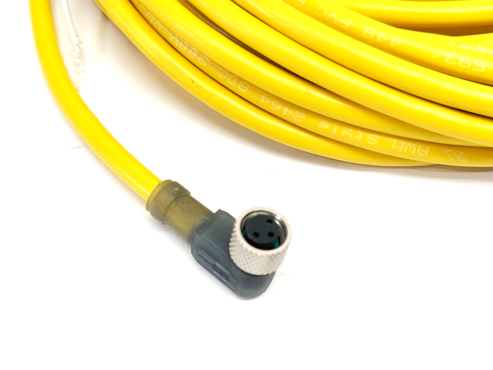 RKMWV 3-593/10 M, RKMWV 3-593/10, RKMWV 3-593/10M | Lumberg Automation RKMWV 3-593/10 M Single End Cordset M8 Female Angle 3-Pin 10m - New – Open Box - Maverick Industrial Sales