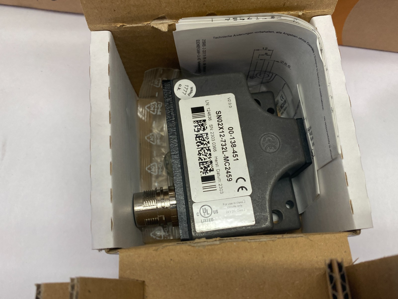 Kuka 00-138-452 Reference Switch Module, 15m Straight KRC4 Cable MISSING BRACKET - Maverick Industrial Sales