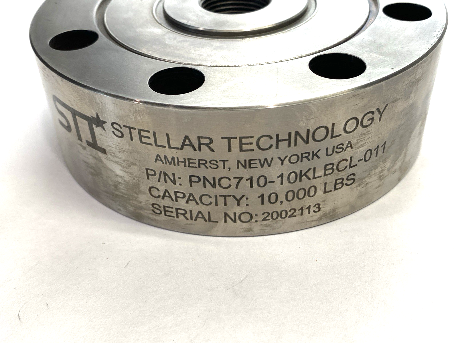 Stellar Technology PNC710-10KLBCL-011 Pancake Load Cell 10,000lb Capacity - Maverick Industrial Sales