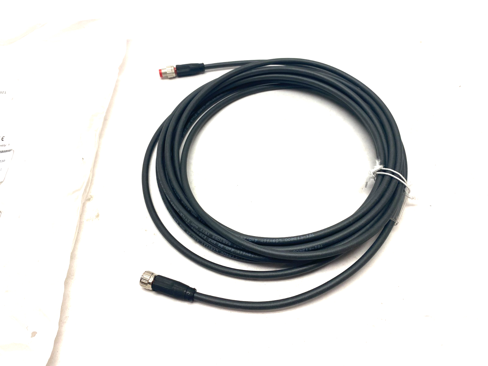 Beckhoff ZK2020-3132-0050 Double Ended Power Cable M8 4-Pin 5m Length 017948 - Maverick Industrial Sales