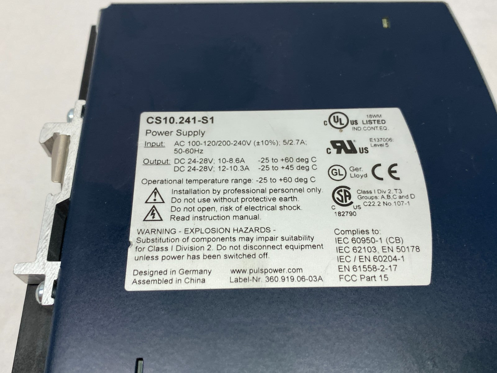 CS10.241-S1 | Puls Dimension Power Supply - Used - Maverick Industrial Sales