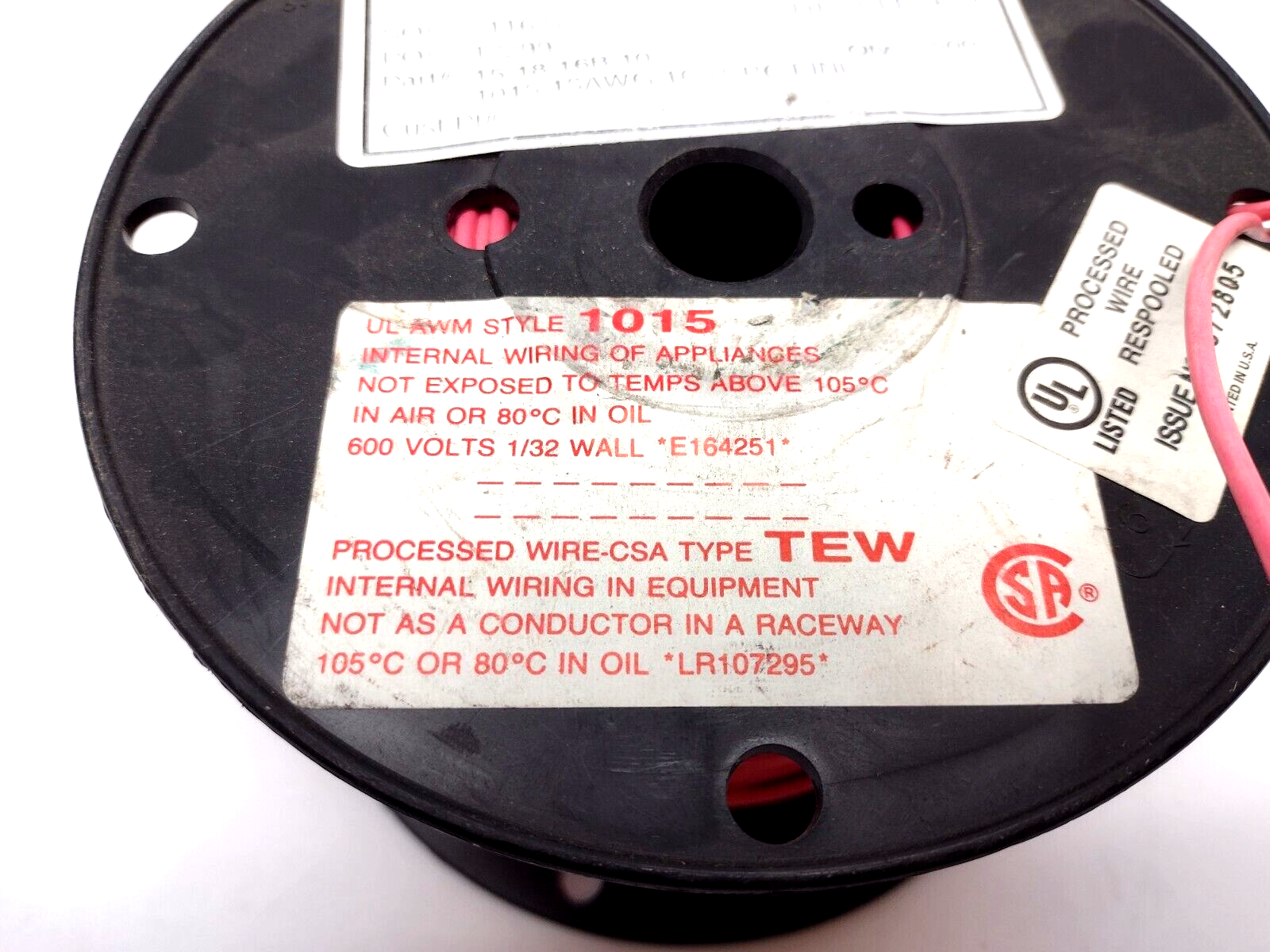 15-18-16B-10 1015 18 AWG 16ST Pink TEW Boat Cable 1000V, 3.5lb Spool - Maverick Industrial Sales