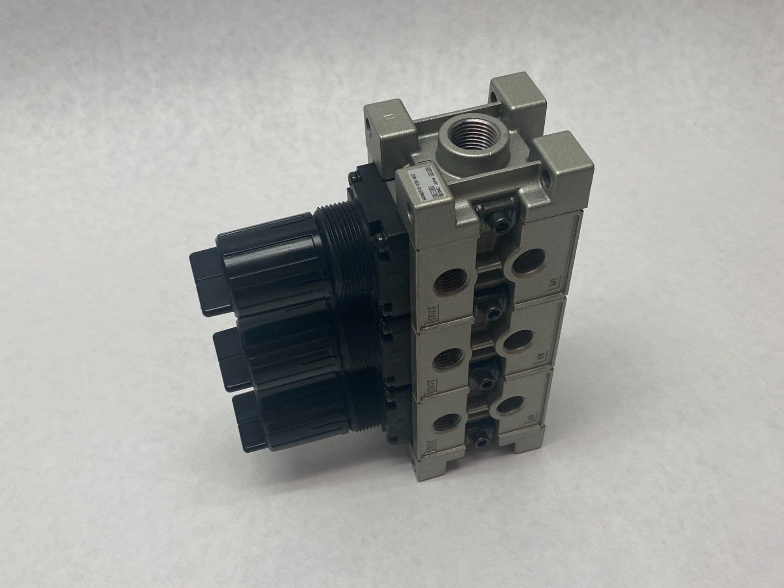 SMC NARM2500-03A-N02 Modular 3-Regulator Manifold 1/4" NPT - Maverick Industrial Sales
