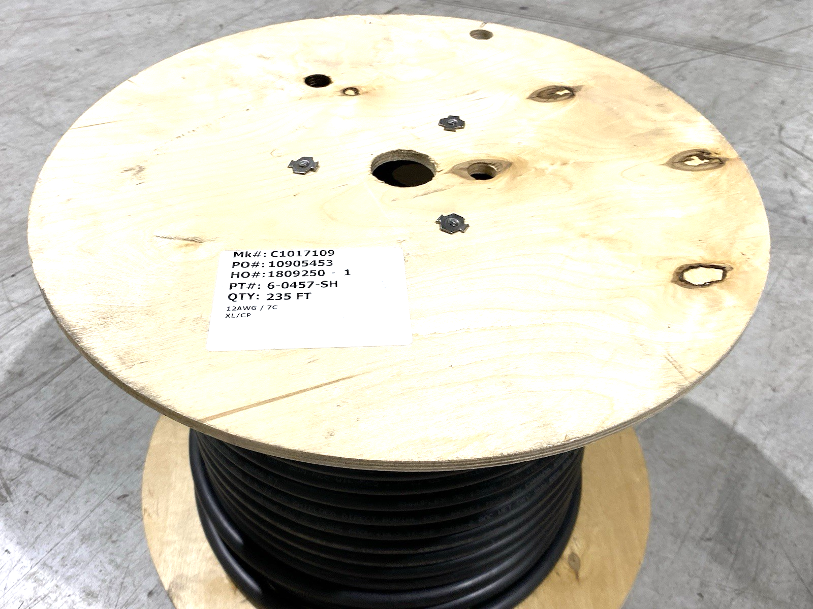 Basic Wire and Cable 6-0457-SH Control Cable 12AWG Strand. 0.60" OD ROLL OF 235' - Maverick Industrial Sales