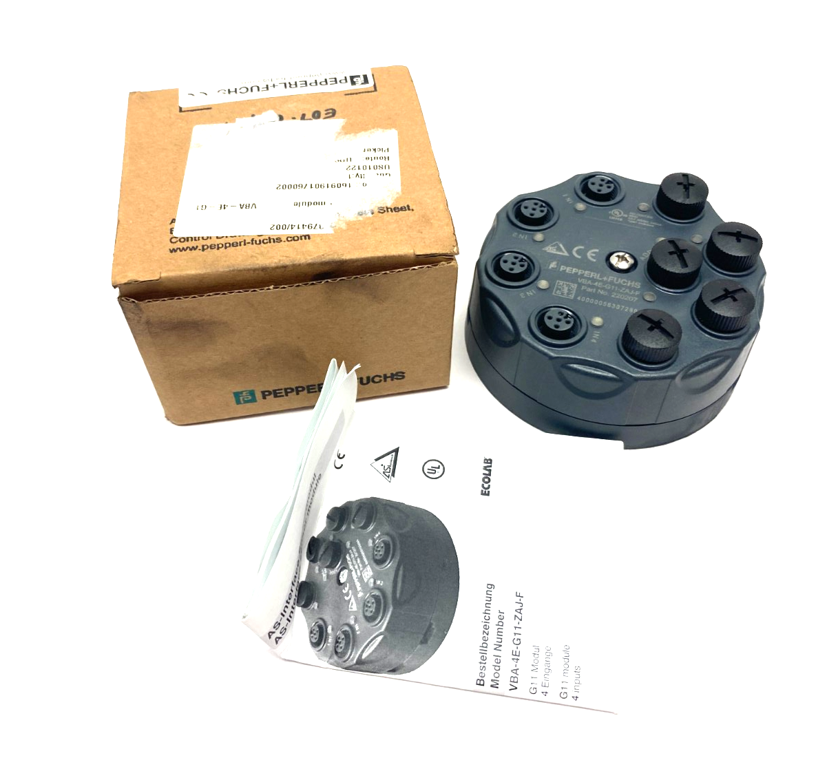 Pepperl+Fuchs VBA-4E-G11-ZAJ-F Interface Sensor/Actuator Module 220207 - Maverick Industrial Sales
