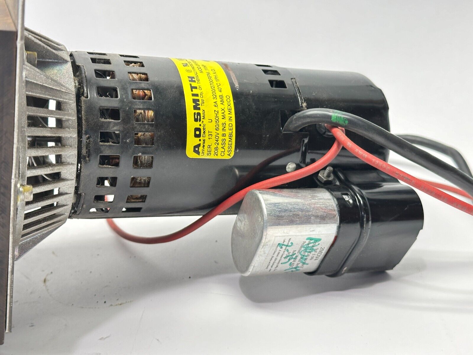 A.O. Smith JF1F074NV Blower Motor 0.11HP 3200/2700 RPM 0.6A 208-240V 1PH - Maverick Industrial Sales