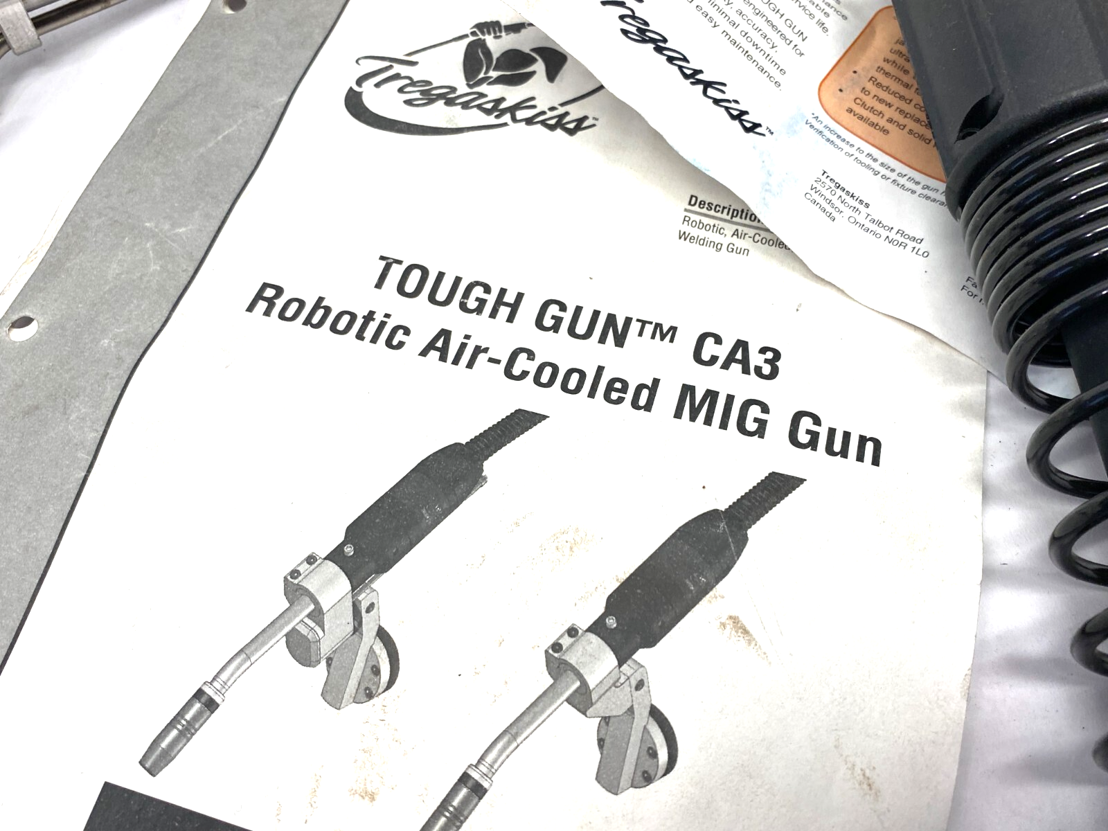 Tregaskiss RA11CA1AA1DM TOUGH GUN CA3 Robotic Air-Cooled MIG Gun - Maverick Industrial Sales