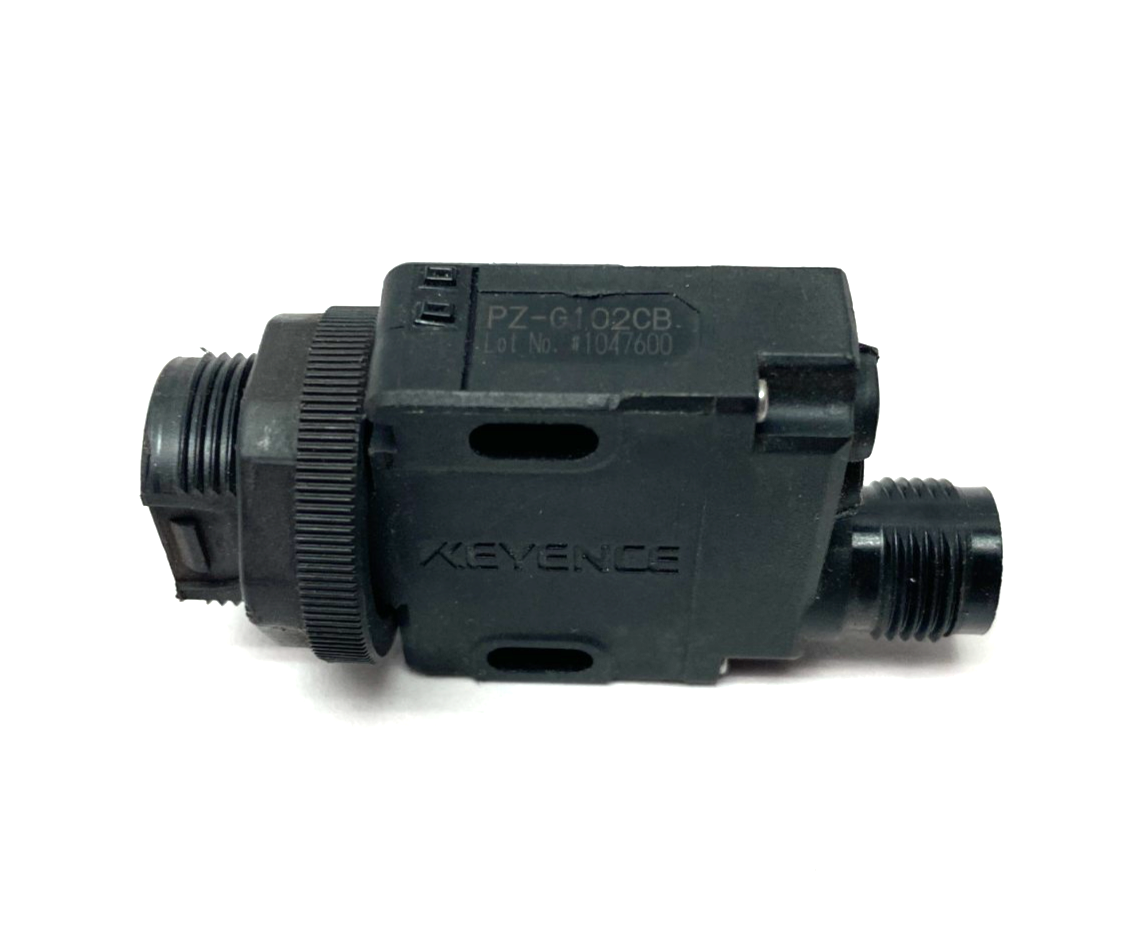 Keyence PZ-G102CB Reflective Photoelectric Sensor, Threaded Mount, M12 Connector - Maverick Industrial Sales