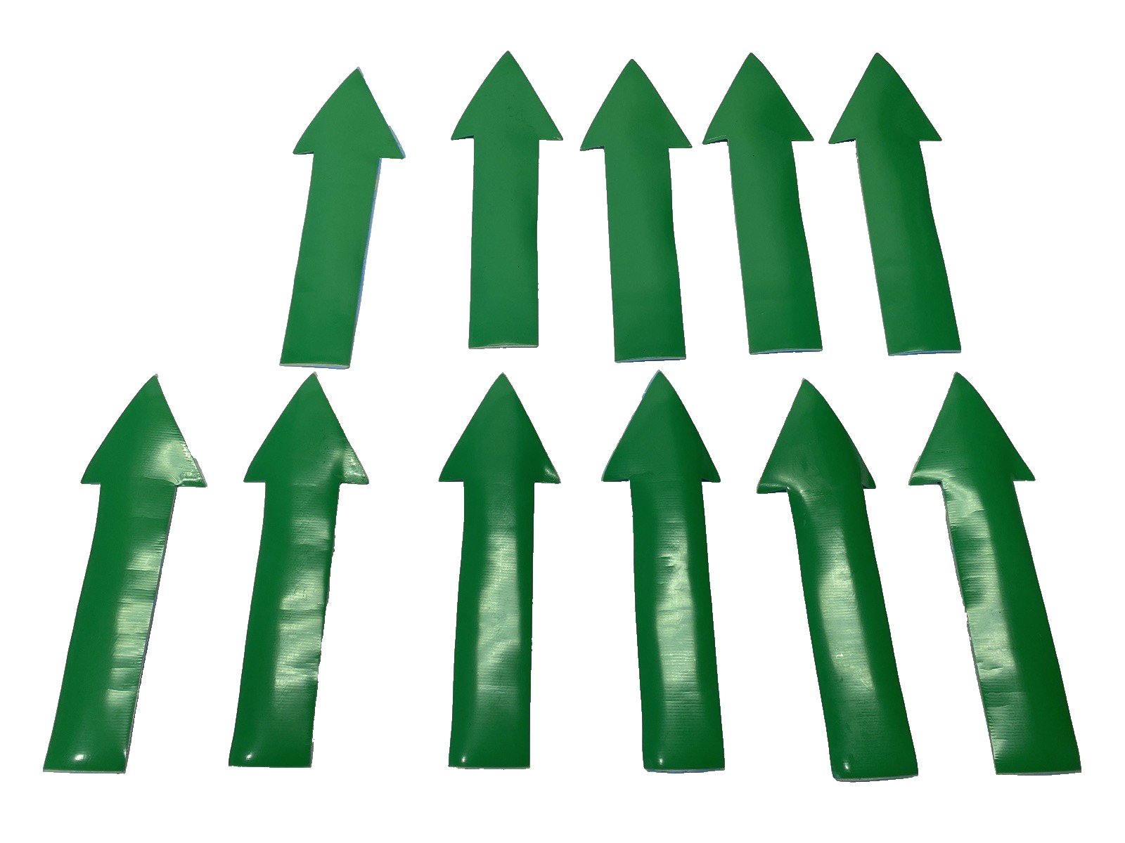 STA1005 | SafetyTac Green Arrow Floor Marking Sticker 10" x 3.5" PACKAGE OF 11 - New – Open box - Maverick Industrial Sales