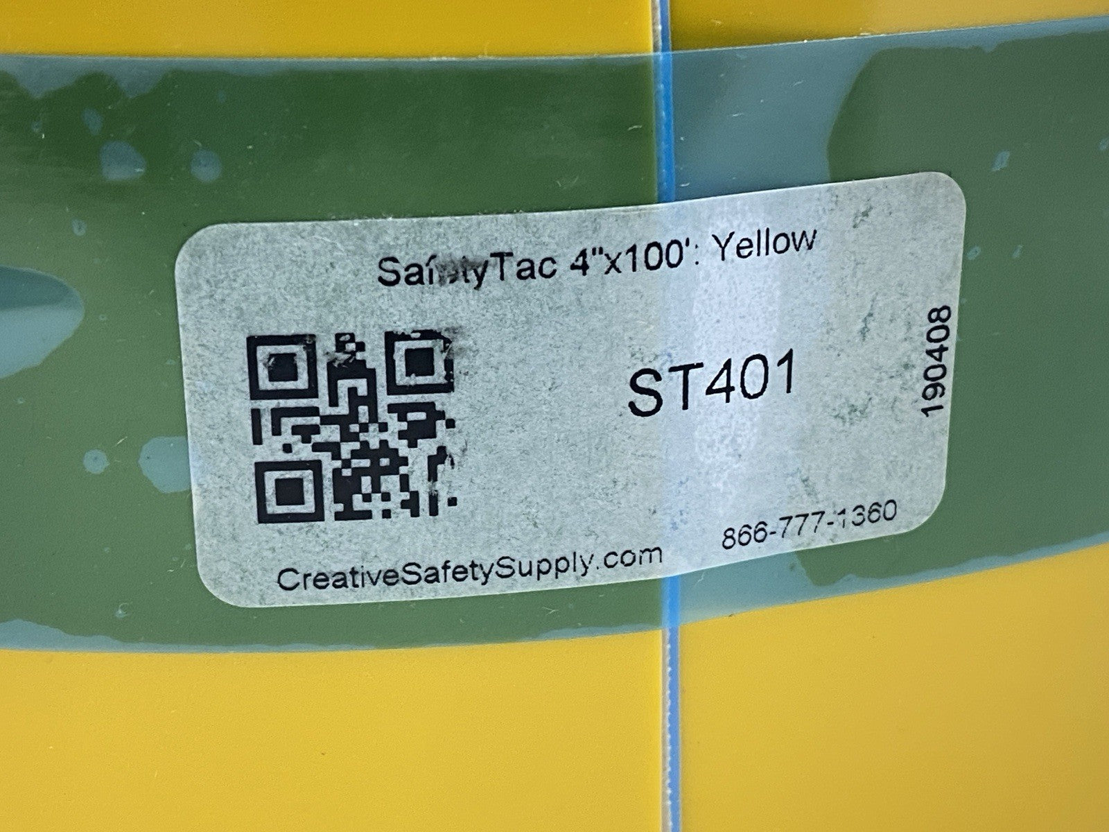 SafetyTac ST401 Yellow Floor Marking Tape 4" Wide x 100' Length - Maverick Industrial Sales