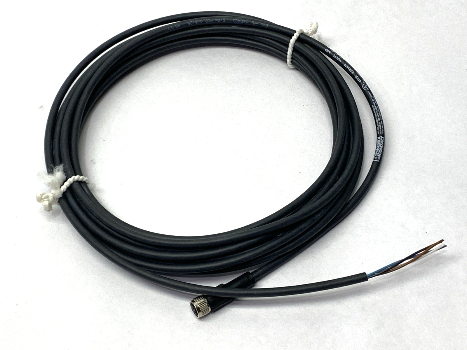 Phoenix Contact 5,0m PUR 4x0,25 Single-Ended Cordset 108432 - Maverick Industrial Sales