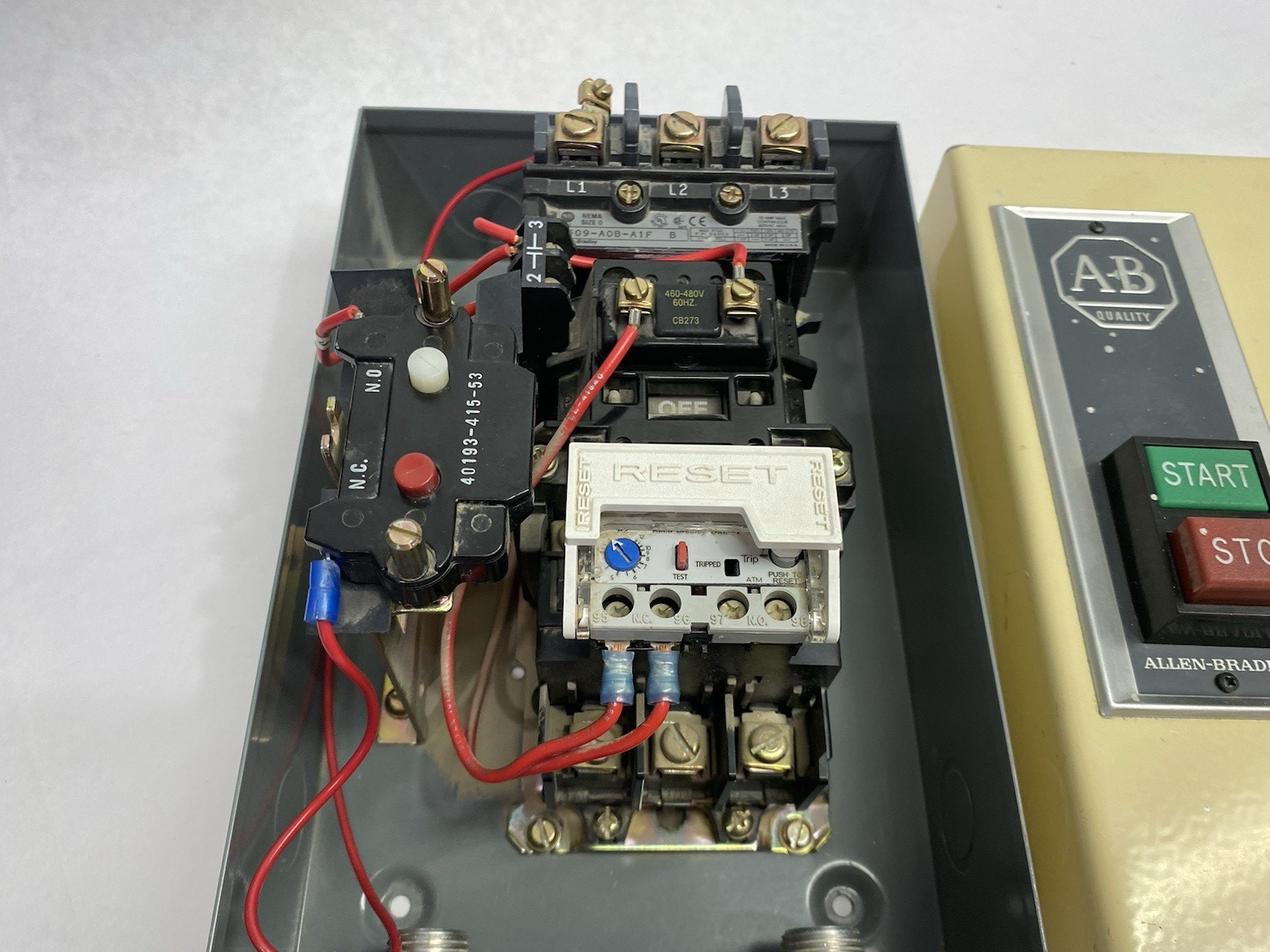 509-AAB-A1F-1 | Allen Bradley Ser. B Full-Voltage Magnetic Motor Controller 3-Ph - Used - Maverick Industrial Sales