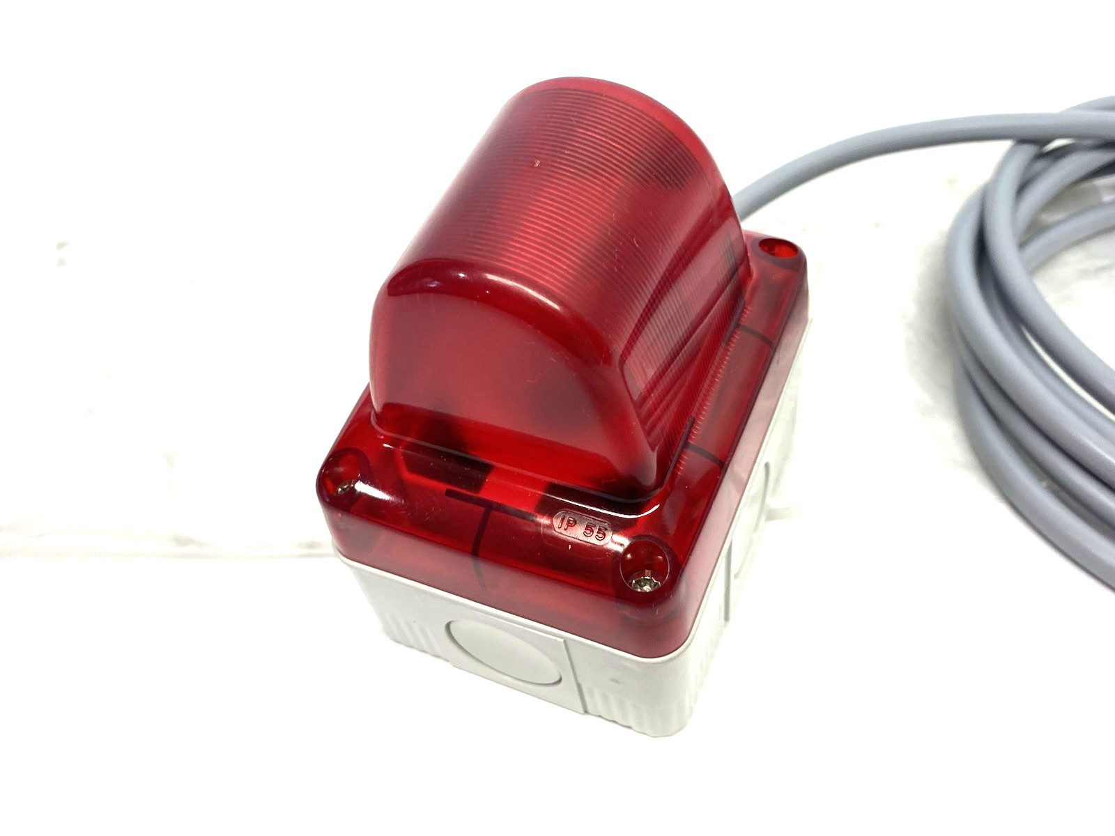 Knapp IN5550169 Emergency Stop Signal Light Assembly, Red GW27 w/ Lead Cable - Maverick Industrial Sales