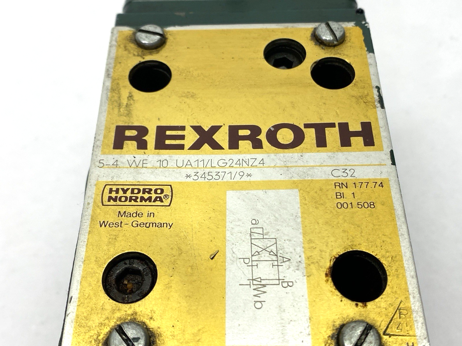 Rexroth 5-4 WE 10 UA11/LG24NZ4 Solenoid Valve - Maverick Industrial Sales