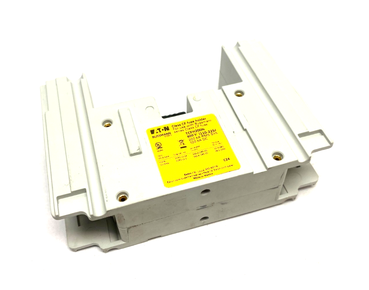 Eaton TCFH200N Bussmann Series Fuse Holder 1-Pole 110-225A Class CF Fuse - Maverick Industrial Sales