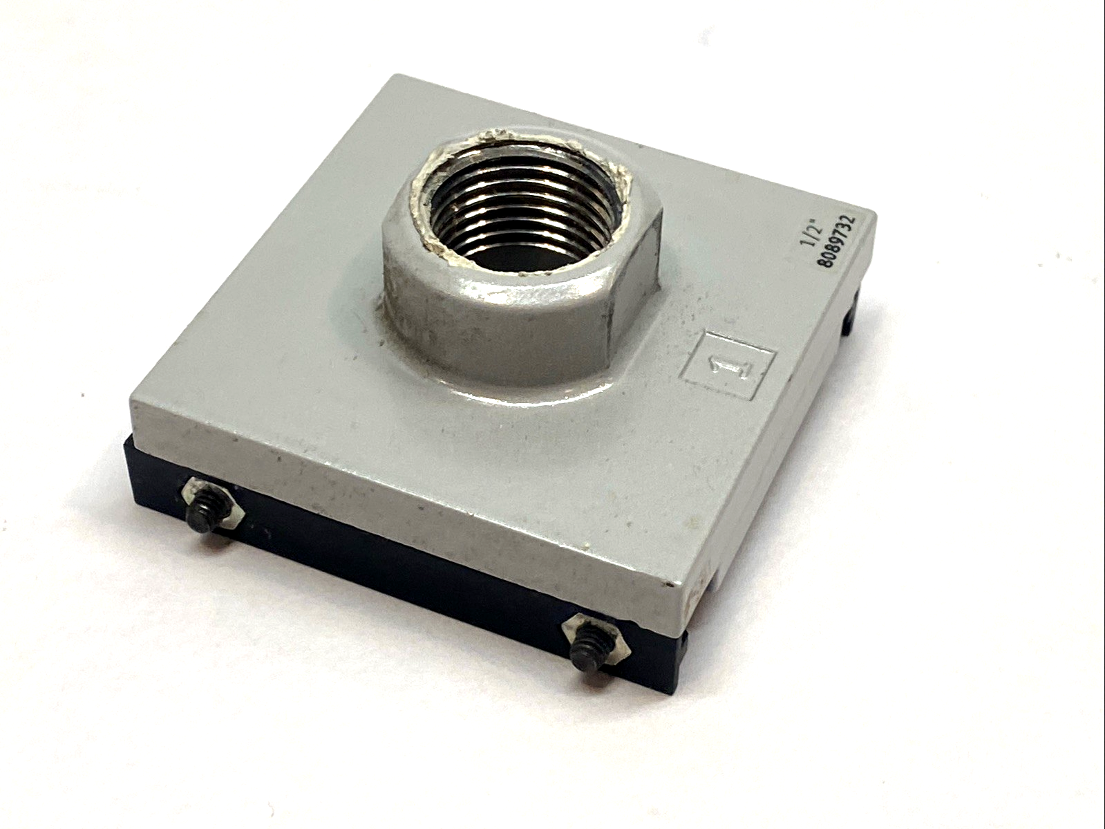 MS6-EM1-1/2 1/2" | Festo Threaded Connection Plate / Shut-Off Module 8089732 - Used - Maverick Industrial Sales